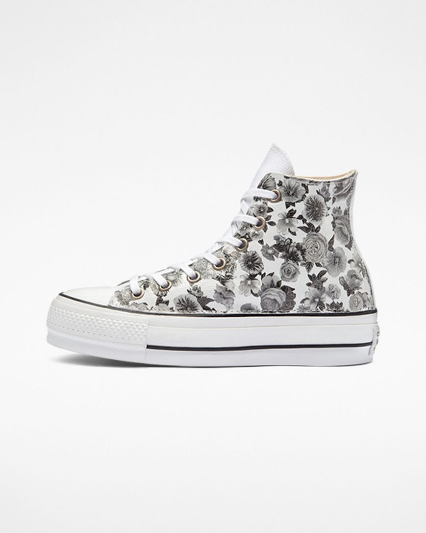 Zapatos Plataforma Converse Chuck Taylor All Star Lift LTD Floral Altas Mujer Flores | PE 2078L4